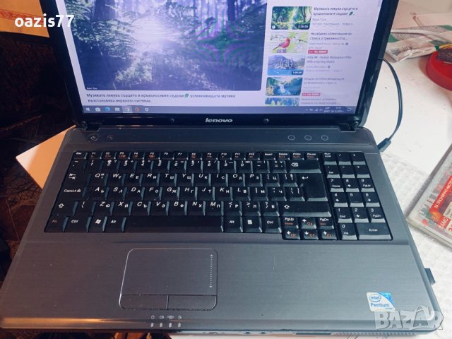 Лаптоп 15,6 ин LENOVO G 550  ideapad  2 х 2,8  ghz SSD   LED като НОВ ! , снимка 6 - Лаптопи за работа - 43553862