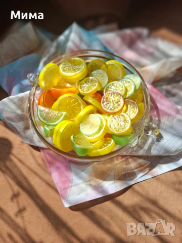 Изкуствени резенчета плодове, снимка 6 - Декорация за дома - 51359601