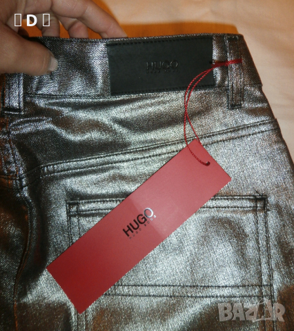 HUGO BOSS оригинални сребристи дънки НОВИ - М, снимка 5 - Дънки - 44852471