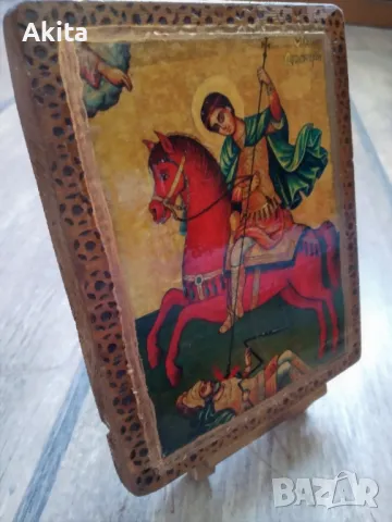Икона на свети Димитър, снимка 3 - Икони - 49058533