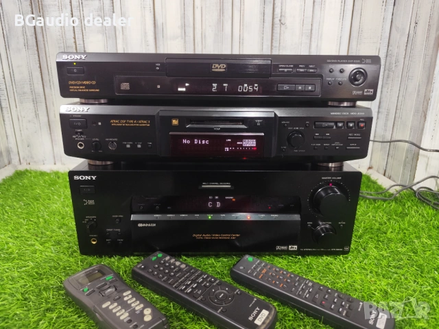 Sony STR-DB930 – AV ресивър Sony MDS-JE640 – MiniDisc дек Sony DVP-S335 –