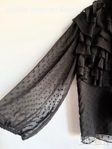 ZARA черна риза, снимка 5 - Ризи - 50153172