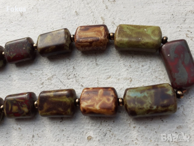 Гердан от яспис - колие огърлица, снимка 6 - Антикварни и старинни предмети - 53445662