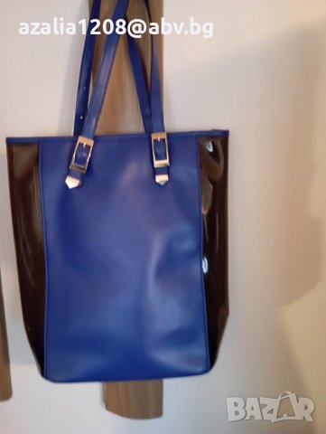дамски синя бизнес-чанта