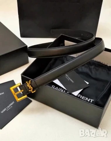 колан от естествена кожа в кутия ysl saint laurent