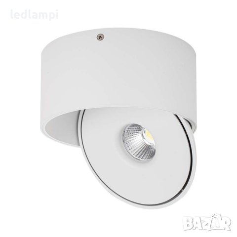 LED Луна COB 30W Открит Монтаж 3в1 Бяла