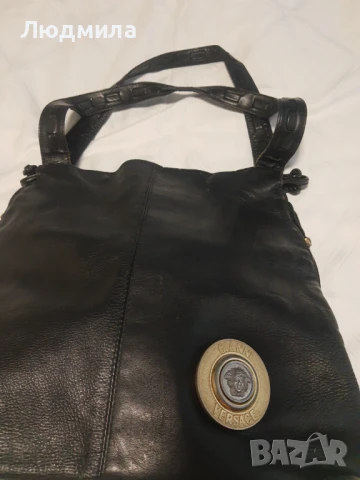 Чанта,фирма,"VERSACE",естествена кожа,оригинал.ДНЕС 1200лв, снимка 9 - Чанти - 50971718