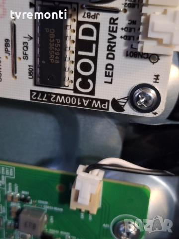 платка захранване PW.A100W2.772 за 55-инчов телевизор TCL Модел 55T6C, с дисплей  LVU550NDAL, снимка 2 - Части и Платки - 52576255