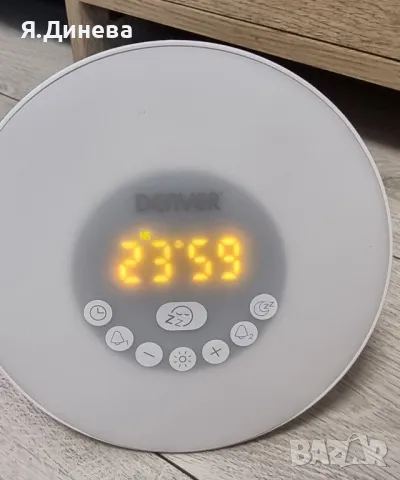 Часовник с лампа Denver , снимка 4 - Друга електроника - 49608747