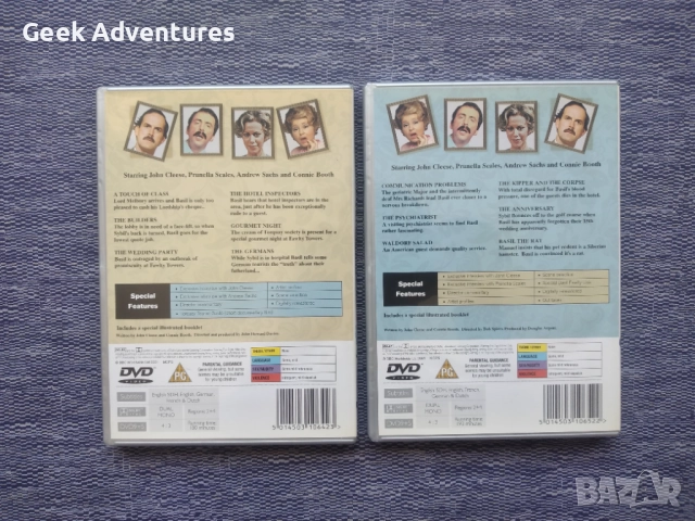 Fawlty Towers Series 1 & 2 DVD Британски Хумор Ситком двд, снимка 2 - DVD филми - 51723047