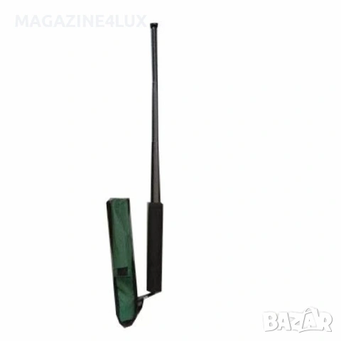 Телескопична палка за самоотбрана с черна дунапренена дръжка и калъф , снимка 4 - Екипировка - 53041435