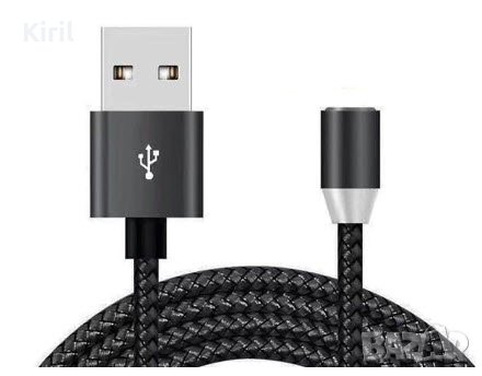 Магнитен кабел за зареждане на телефон iPhone, type C и Android, снимка 4 - USB кабели - 32884446