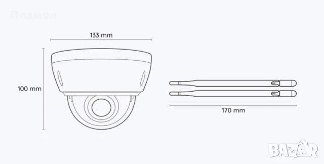 Камера Reolink RLV-422W , снимка 2 - IP камери - 51051384