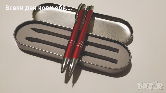 Луксозен комплект - химикал и тънкописец в метална кутия , снимка 15 - Други - 28898116