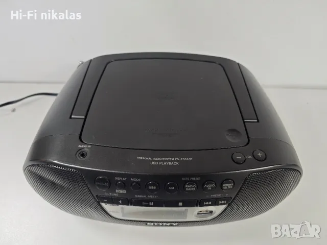 FM радио MP3 CD плейър USB четец SONY ZS-PS30CP, снимка 4 - Радиокасетофони, транзистори - 48616315