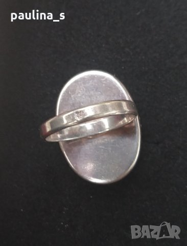 Сребърен пръстен с камъни "Swarovski" / проба 925 и печат Житен клас , снимка 4 - Пръстени - 29064168