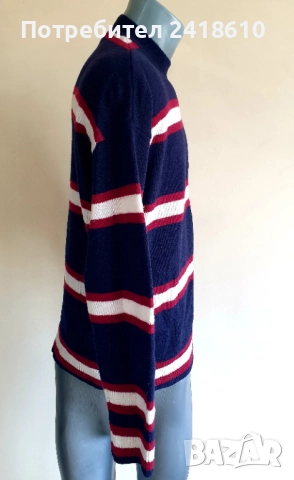 Tommy Hilfiger Monogram Oversize Wool / Mens Size XS / S  ОРИГИНАЛ! Мъжки Вълнен Пуловер!, снимка 12 - Пуловери - 52178704