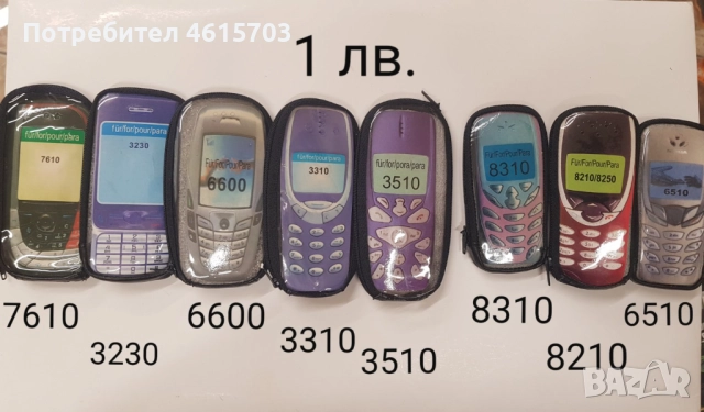 Калъф за Nokia 7610,3230,6600,3310,3510,8310,8210,6510,5110,6310,6210,3210,7260,6670,5100, R600,K750