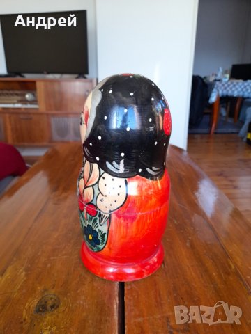 Стара Матрьошка #9, снимка 2 - Антикварни и старинни предмети - 34697414