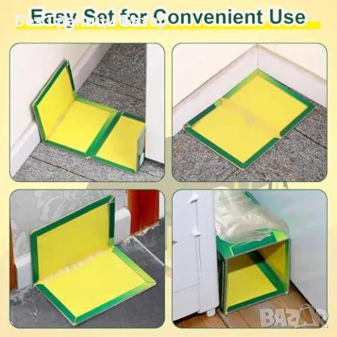 Нов Капан за насекоми - голяма лепяща дъска, 5 броя за вътрешна и външна употреба, снимка 3 - Други стоки за дома - 48199429