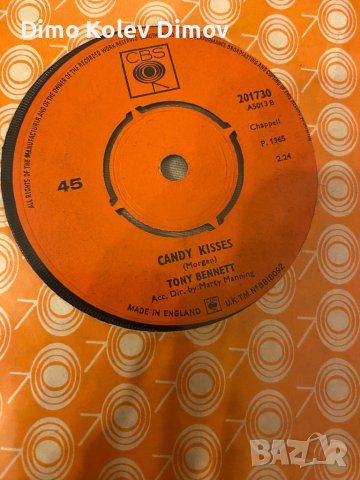 Tony Bennett 7” Vinyl Плоча, снимка 1 - Грамофонни плочи - 43806055