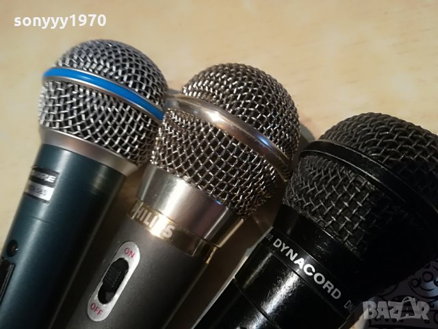 dynacord & shure & philips-profi mic, снимка 5 - Микрофони - 28874578