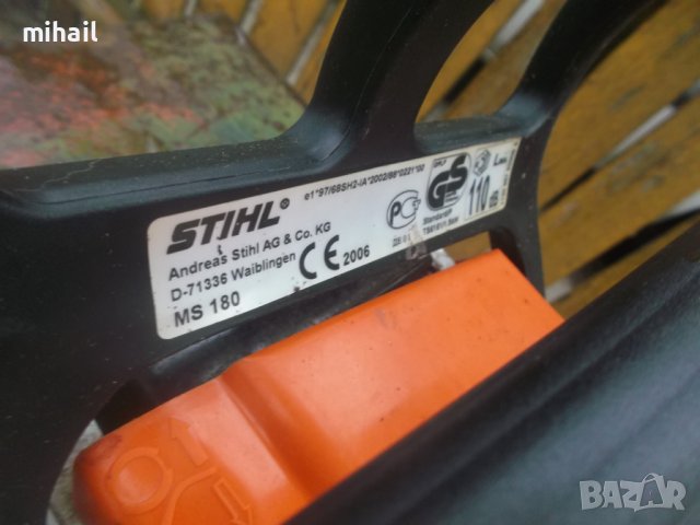 STIHL MS 180  на части, снимка 2 - Градинска техника - 38773317