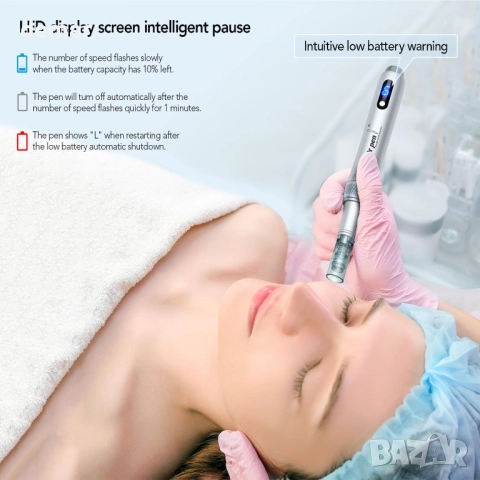 Dr. Pen Микронидлинг писалка M7S 2025 с 18 патрона, 6 скорости, снимка 7 - Други - 52291840