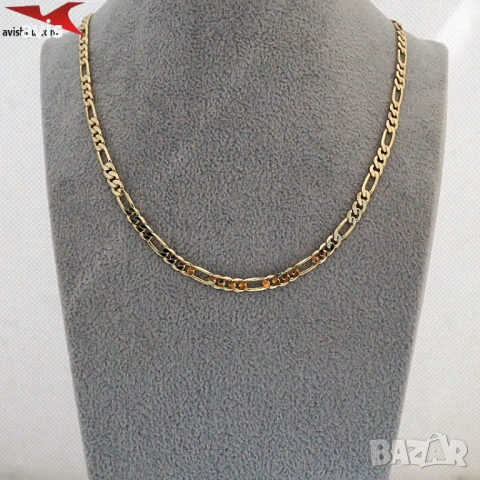 Синджир с 14К златно покритие 254574, снимка 4 - Колиета, медальони, синджири - 53018015