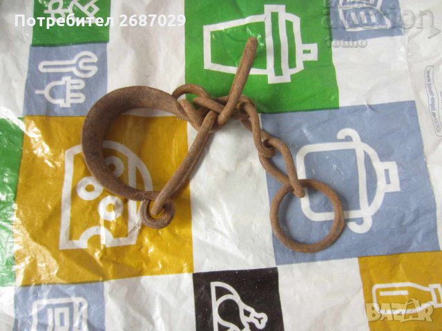  Стари окови букаи пранги, ковано желязо - 4, снимка 3 - Други ценни предмети - 28951960