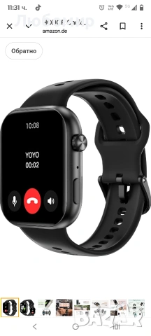 HONOR Choice Watch 2i, смарт часовник с Bluetooth разговори, 1.85 инча AMOLED, 14-дневна готовност , снимка 10 - Смарт часовници - 53424941