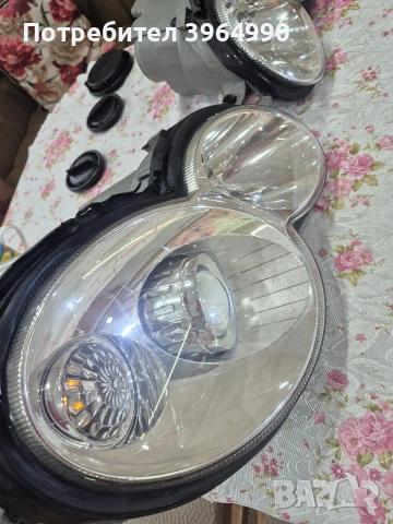 Кристални Оригинални Неразличими от нови КСЕНОНОВИ фарове за Мерцедес С клас W203 спорт купе , снимка 3 - Части - 53416407