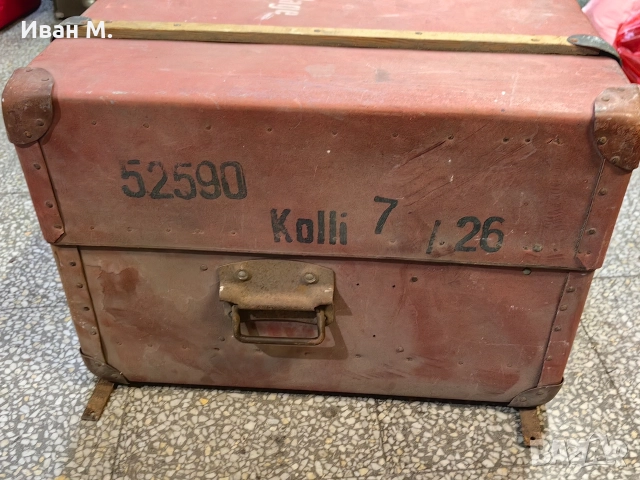 Немски транспортен сандък , снимка 8 - Антикварни и старинни предмети - 52814685