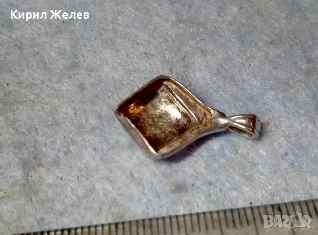 СТИЛЕН РОМБОИДЕН СРЕБЪРЕН МЕДАЛЬОН СРЕБРО ВИСОКА ПРОБА 48236, снимка 6 - Колиета, медальони, синджири - 48952831