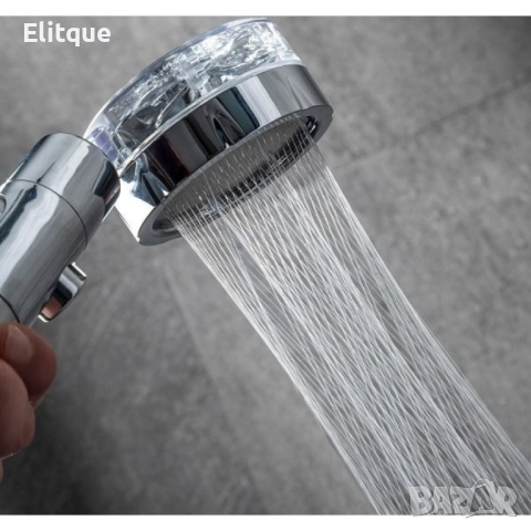 Слушалка за душ с перка и 3D ефект на водата и 360 градуса завъртане , снимка 4 - Други стоки за дома - 52906403