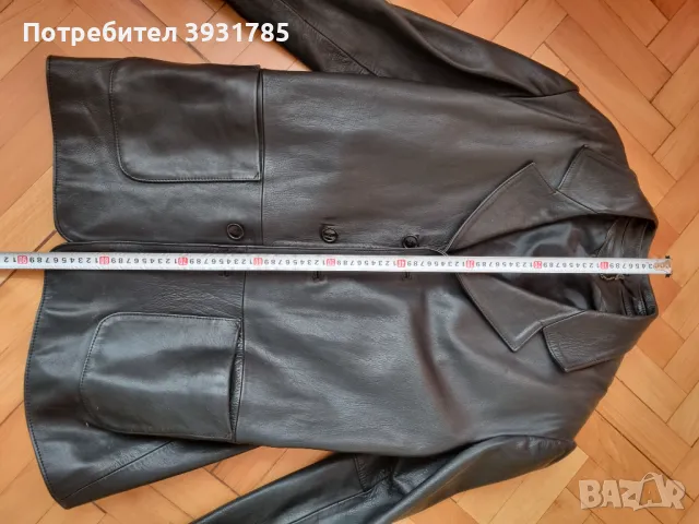 Кожено сако 100% естествена кожа/телешки бокс , снимка 3 - Сака - 50159398