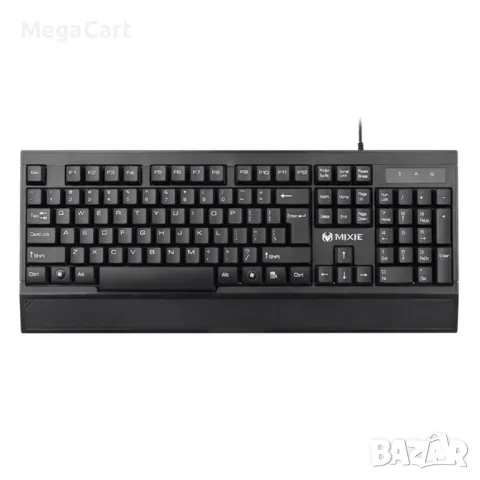 Клавиатура Mixie X6, USB, Черен, снимка 1