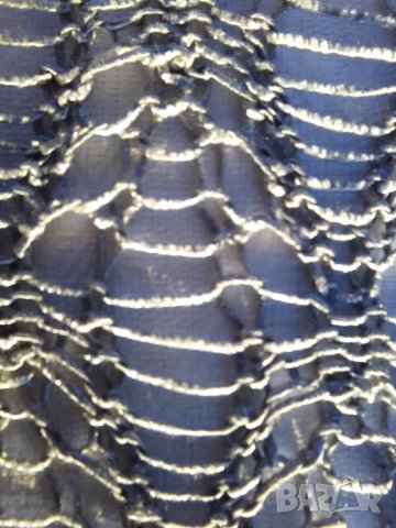 Сребристо пуловерче без ръкав плетиво размер Л, снимка 6 - Корсети, бюстиета, топове - 39091364