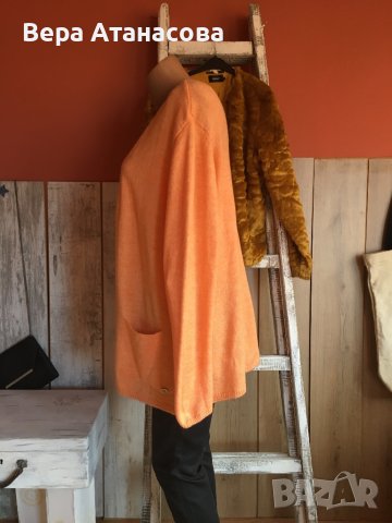 🧣👢💄Красив блейзър/жилетка в прасковен цвят Laura Torelli✨, снимка 4 - Жилетки - 43591591