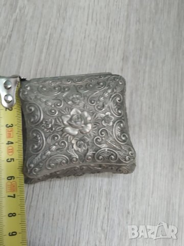 посребрена метална барокова кутийка, снимка 3 - Други ценни предмети - 40222413