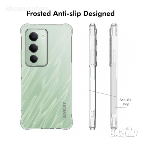 ENKAY Удароустойчив TPU Калъф и Протектор за Xiaomi Redmi 15 5G/ 4G |Защита на камерата |Цвят: Прозр, снимка 4 - Калъфи, кейсове - 51997083