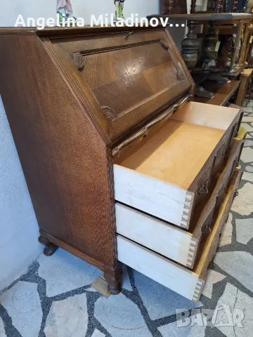 Винтидж писалище дъб масив , снимка 5 - Бюра - 50042810