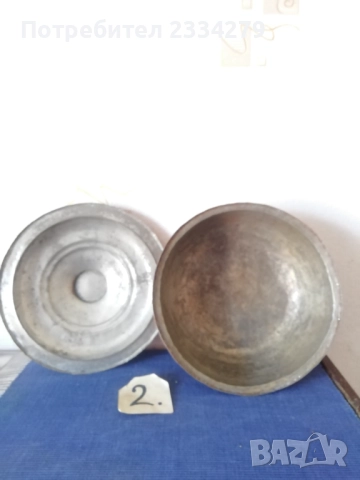 Стари медни кухненски съдове. , снимка 6 - Антикварни и старинни предмети - 48085199