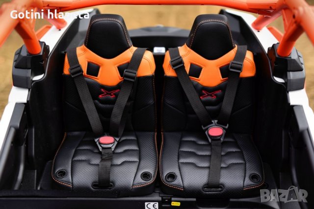 Двуместен джип Can-Am Maverick 4x4 UTV 24v батерия С ДИСТАНЦИОННО, снимка 17 - Детски велосипеди, триколки и коли - 39001345