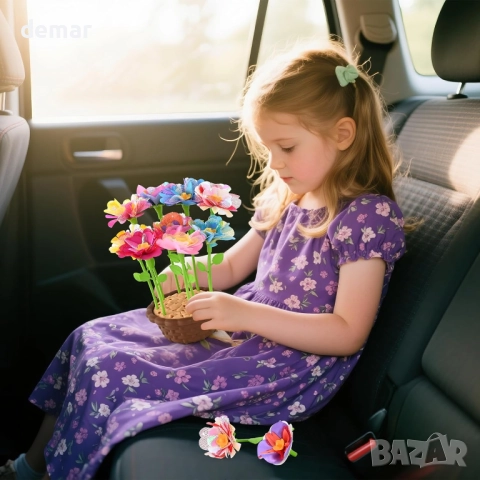 BlueSwan Направи си сам букети от плат с цветя за деца 4-12 години, снимка 9 - Образователни игри - 51769037