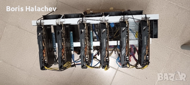 Продавам Mining Rig – 6× RX 580 8GB (Gigabyte) , снимка 3 - Работни компютри - 51932847