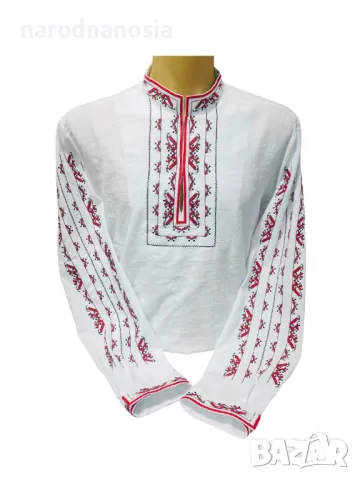 МЪЖКА РИЗА С БРОДИРАНА ШЕВИЦА - Модел 30, снимка 1
