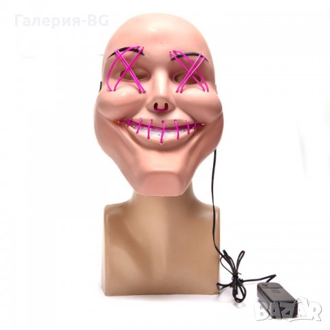 Светещи LED карнавални маски , снимка 2 - Други - 32668880