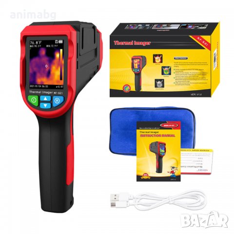 Инфрачервена термовизионна камера, Noyafa, NF-521, 2000 пиксела, NF-521, Micro SD, Червена/Черна