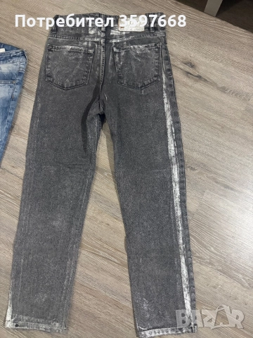 Ефектни металически дънки , снимка 3 - Дънки - 52368871